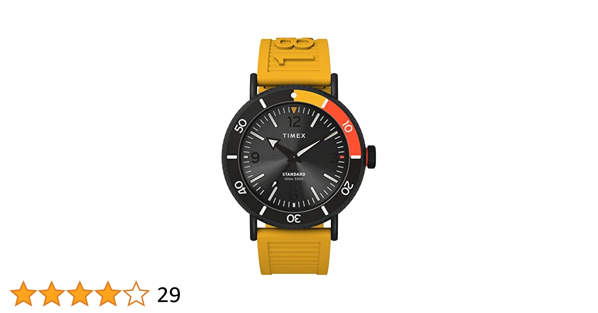 TIMEX T2N958 黒/黄 ラバーベルト